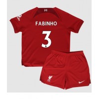 Liverpool Fabinho #3 Fotballklær Hjemmedraktsett Barn 2022-23 Kortermet (+ korte bukser)